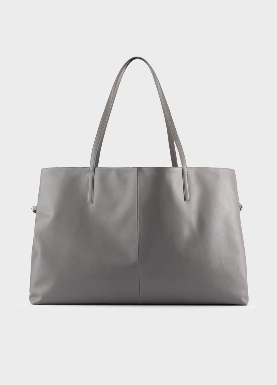 Cannes maxi sac GRIS CLAIR CUIR