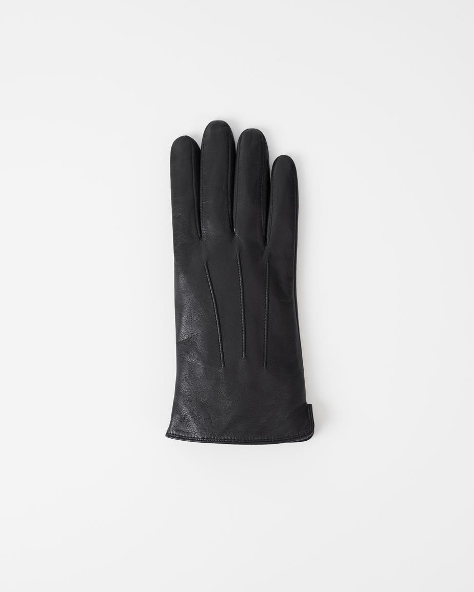 Classic glove m Black, Leather