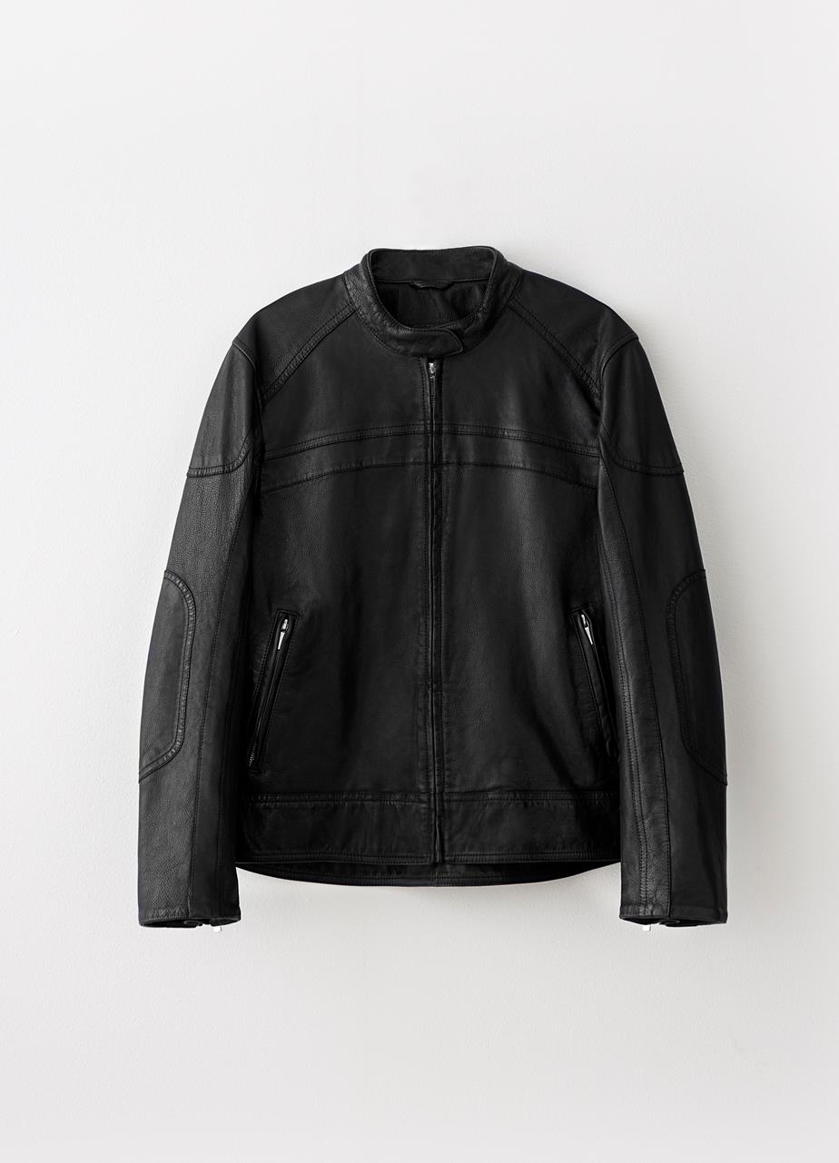 Moto jacket BLACK LEATHER