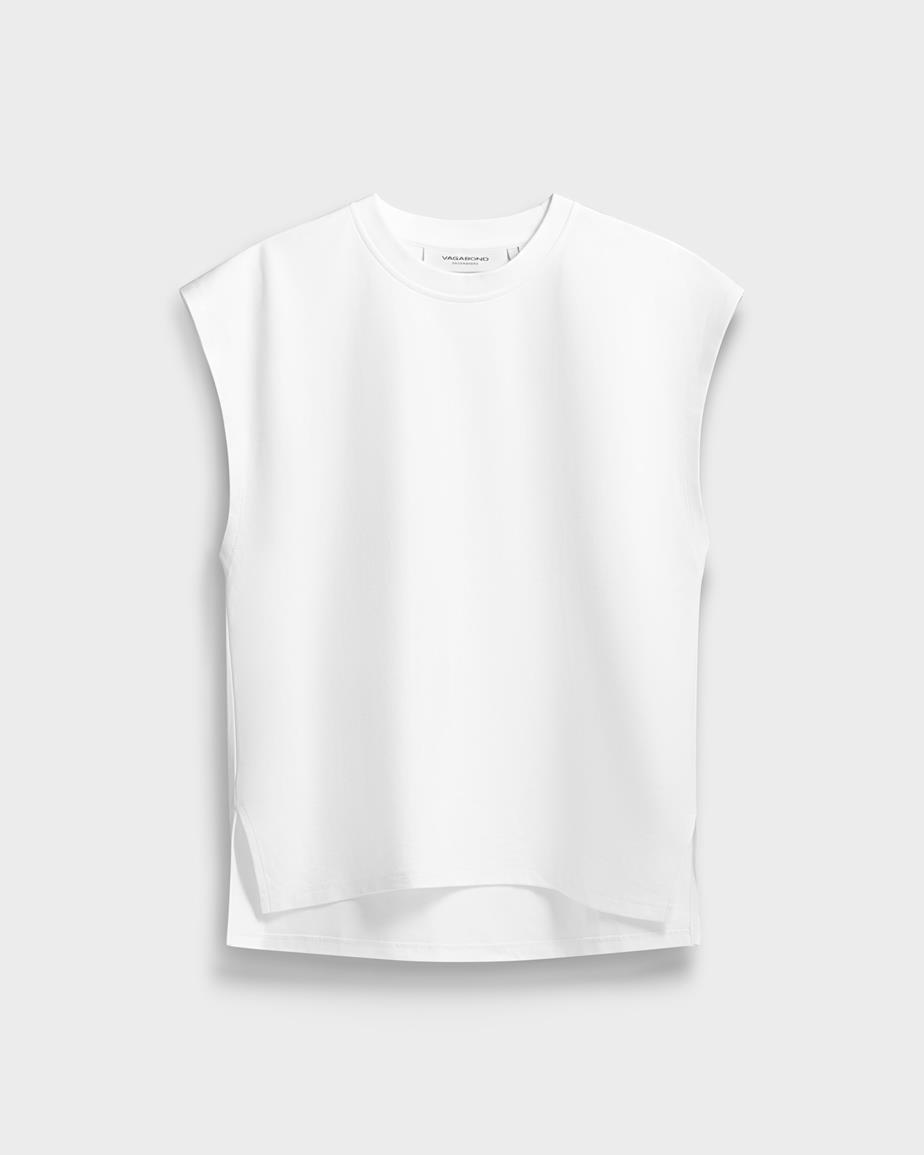 Boxy tank top Weißes, Textil