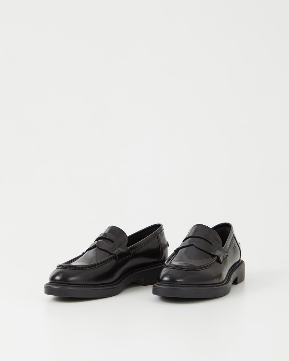 Alex w loafers Black, Polished Leather