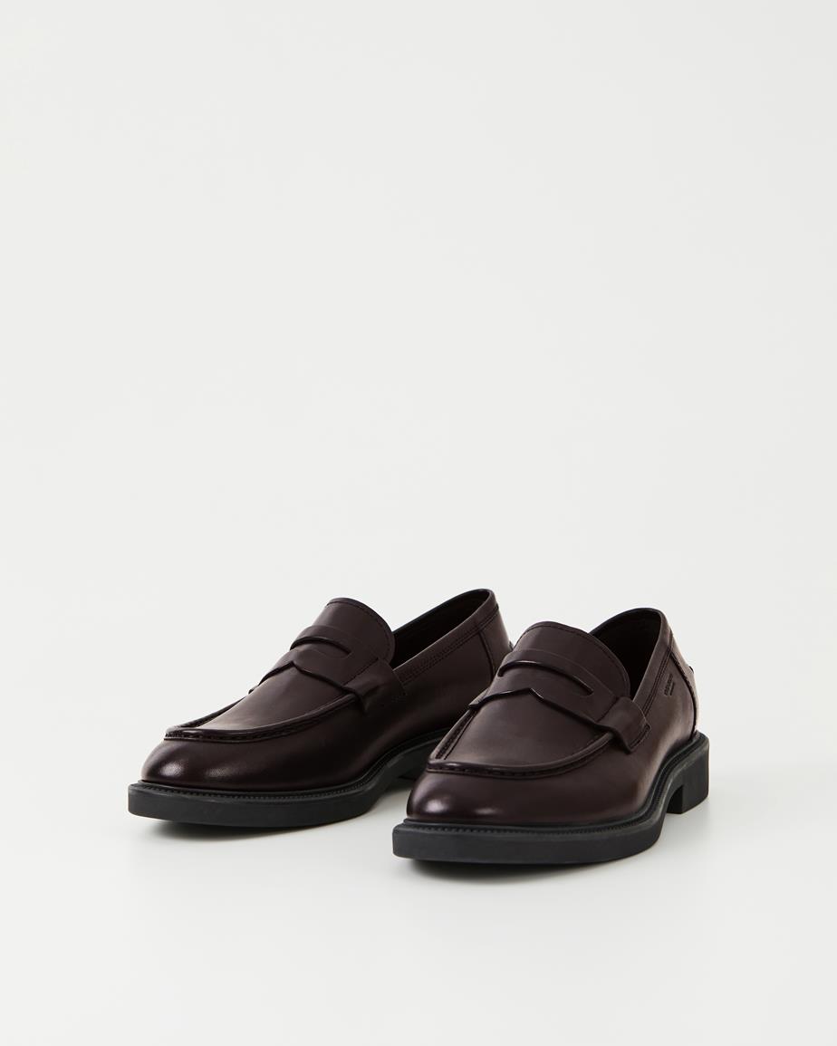 Alex w loafers Hnědá, Leštená Kůže
