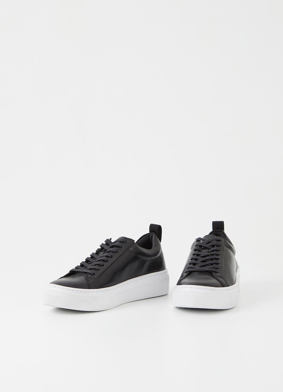 Zoe platform sneakers BLACK LEATHER