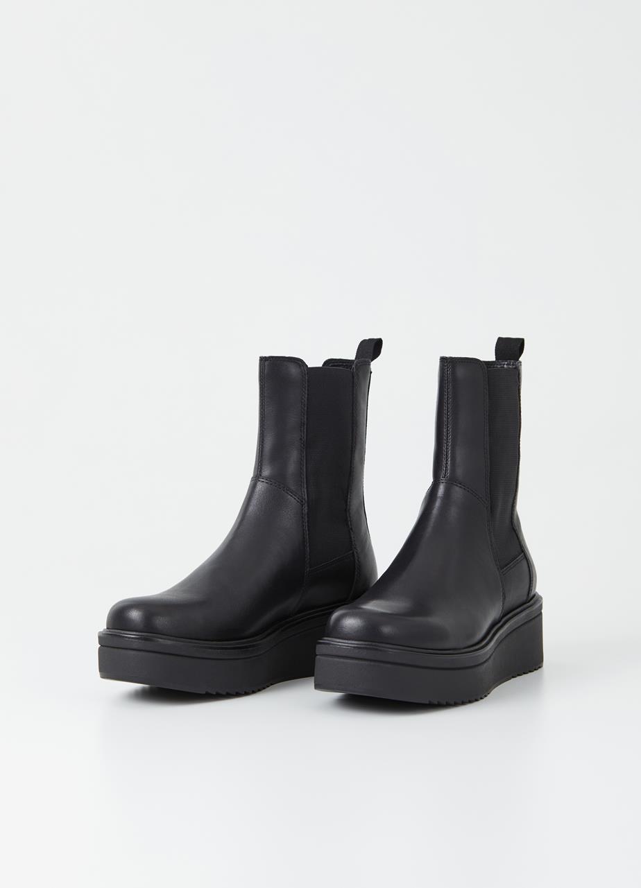 Tara botas Negro cuero