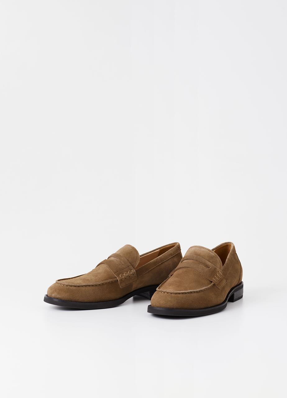 Mario loafer Braunes veloursleder