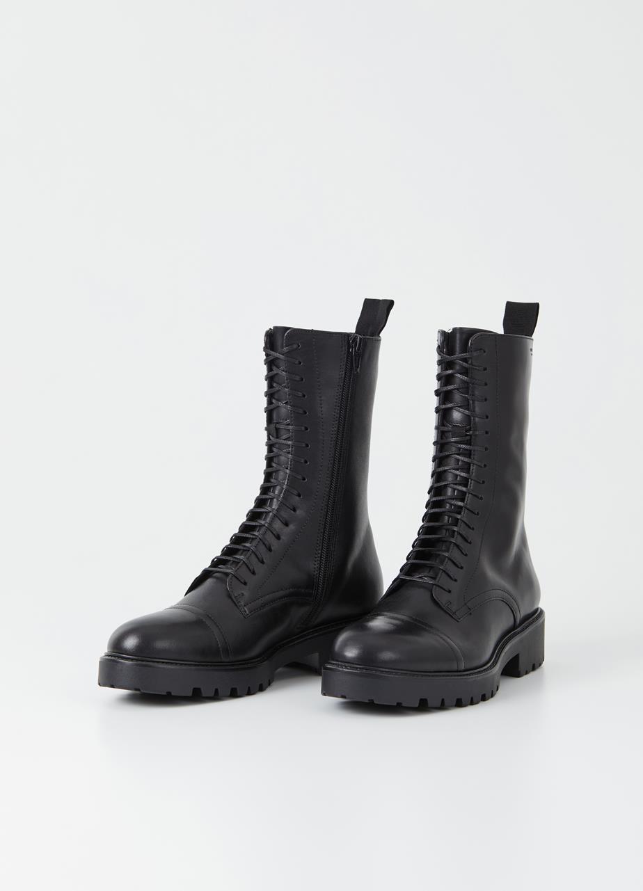Kenova ботинки и сапоги Чёрный leather