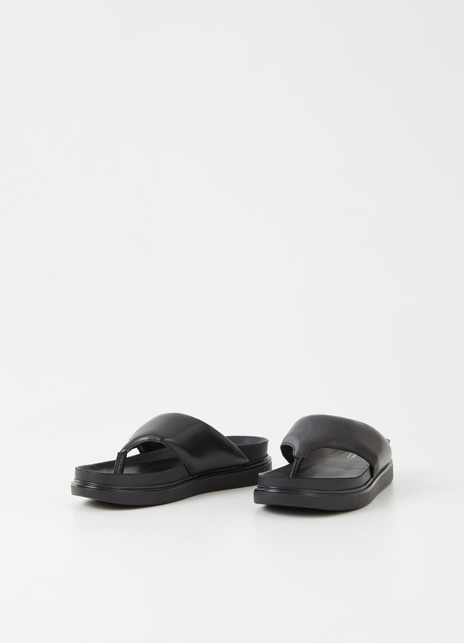 Erin sandales Noir cuir