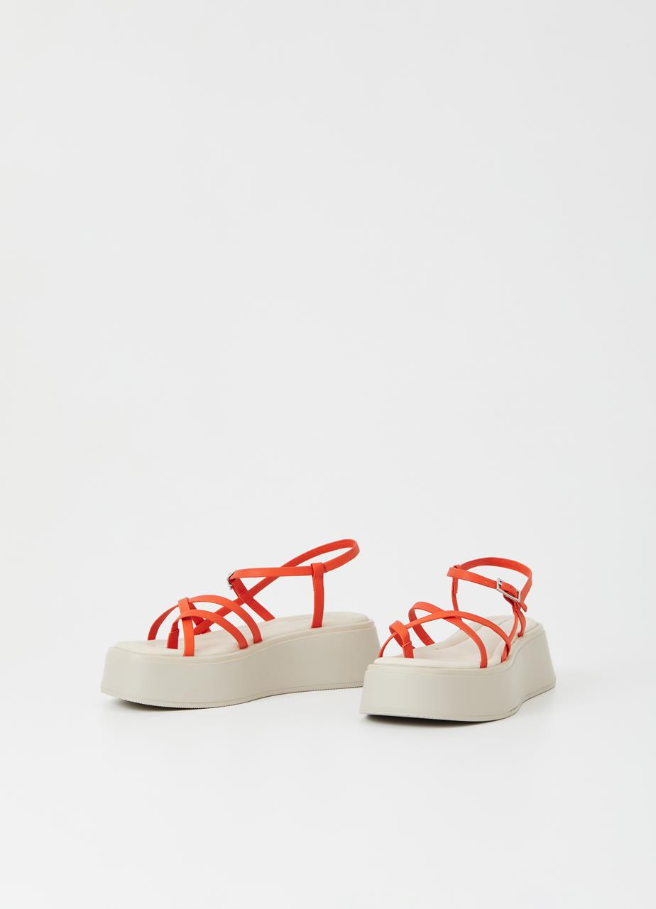 Courtney sandaler Orange läder