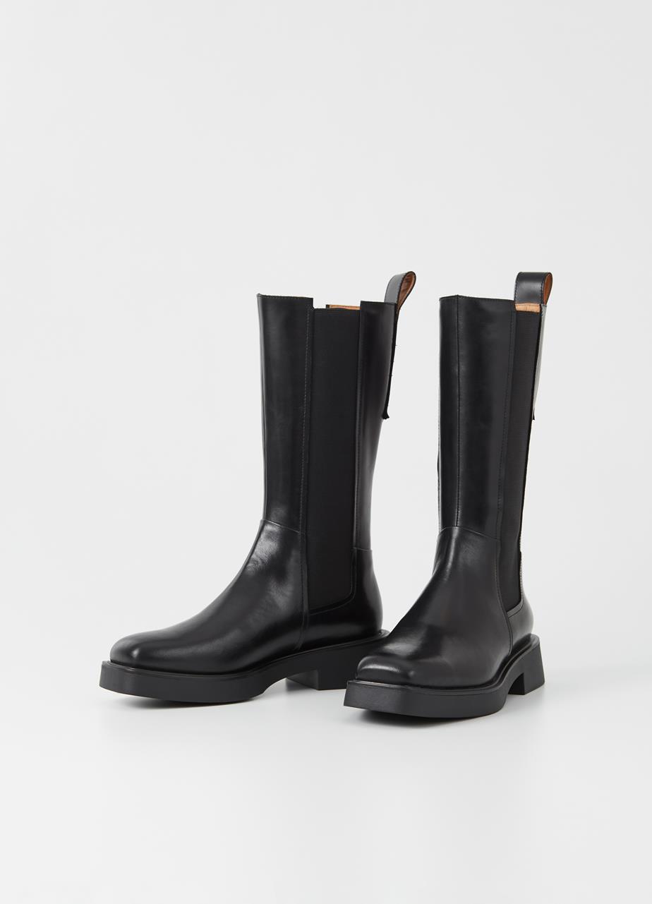Carmen tall boots Black leather
