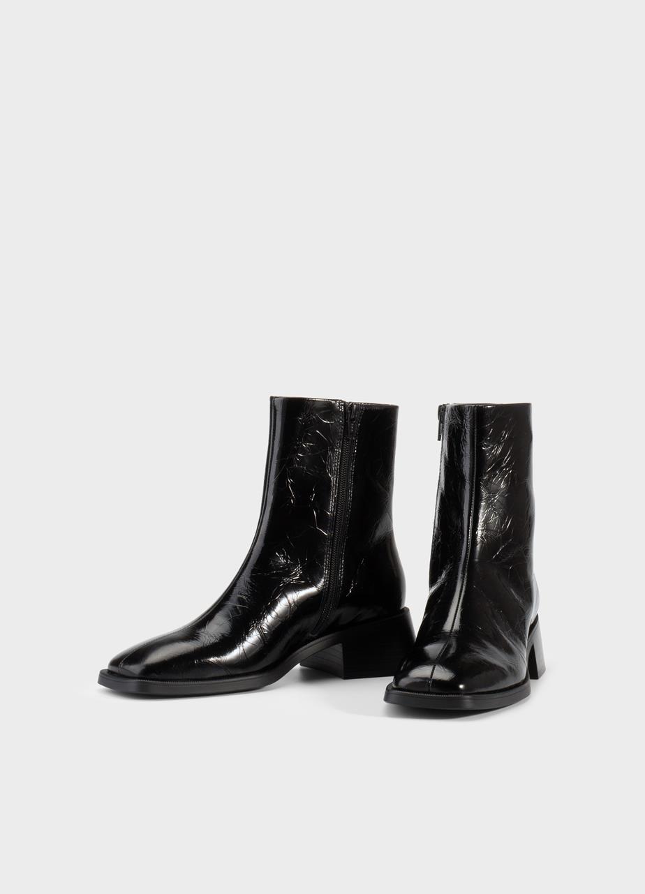 Blanca ankle boots BLACK PATENT LEATHER