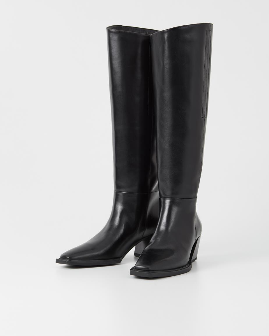 Alina boot cao cổ Màu Đen, Da