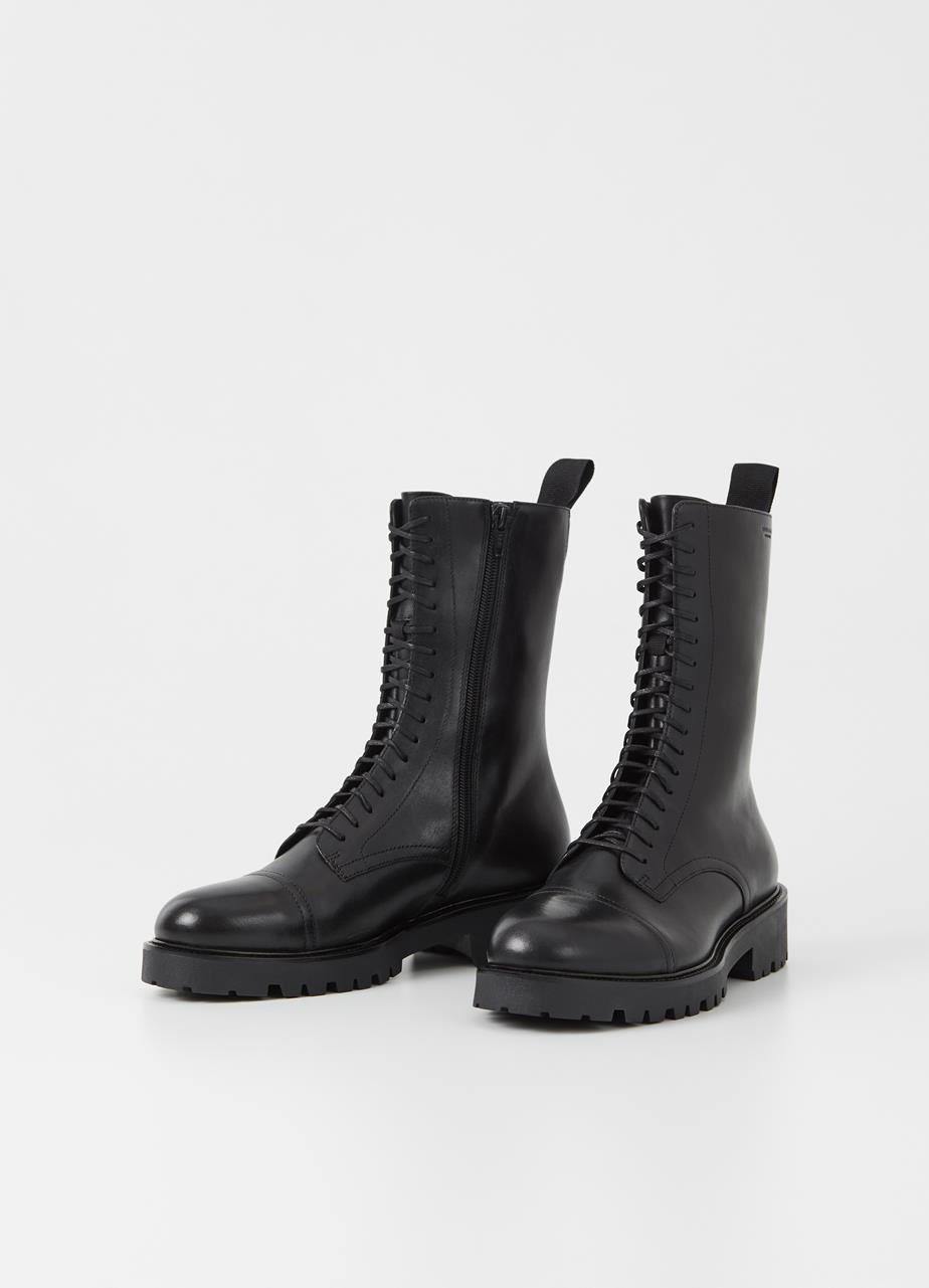 Kenova stiefel Schwarz, Leder