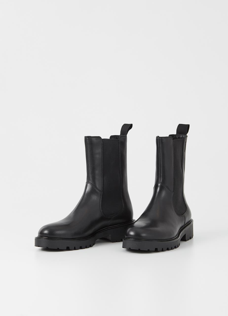 Kenova botas Preto couro