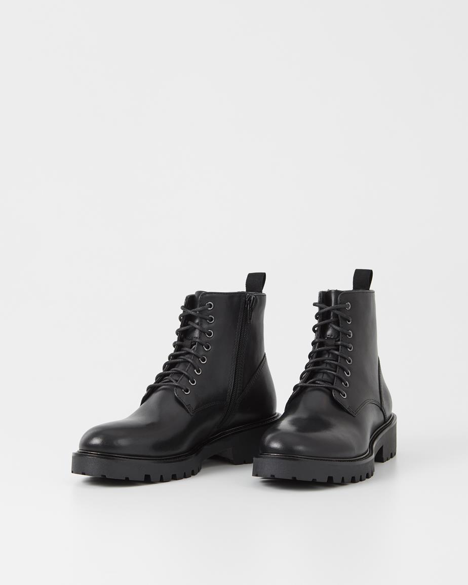 Kenova stiefel Schwarz, Leder