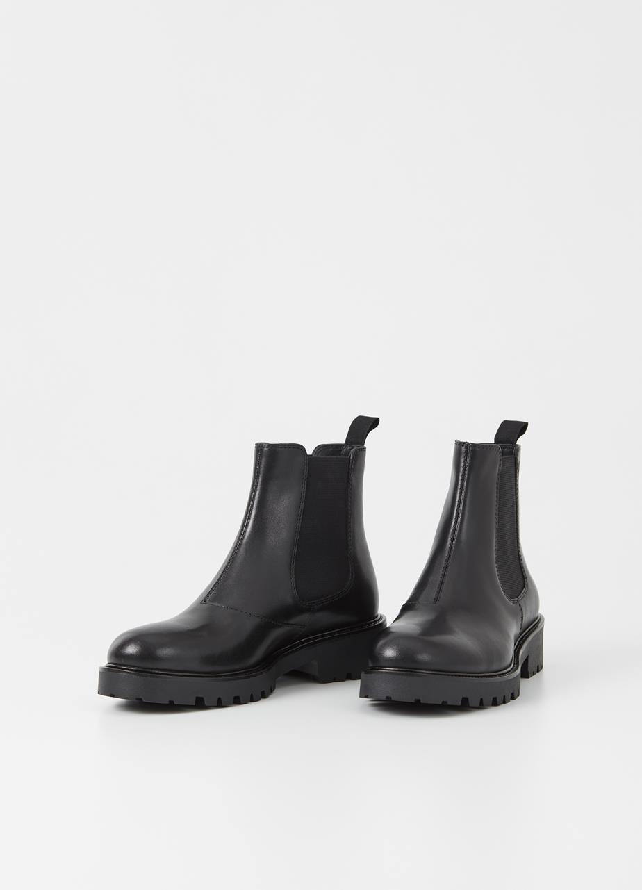 Kenova bottes Noir cuir