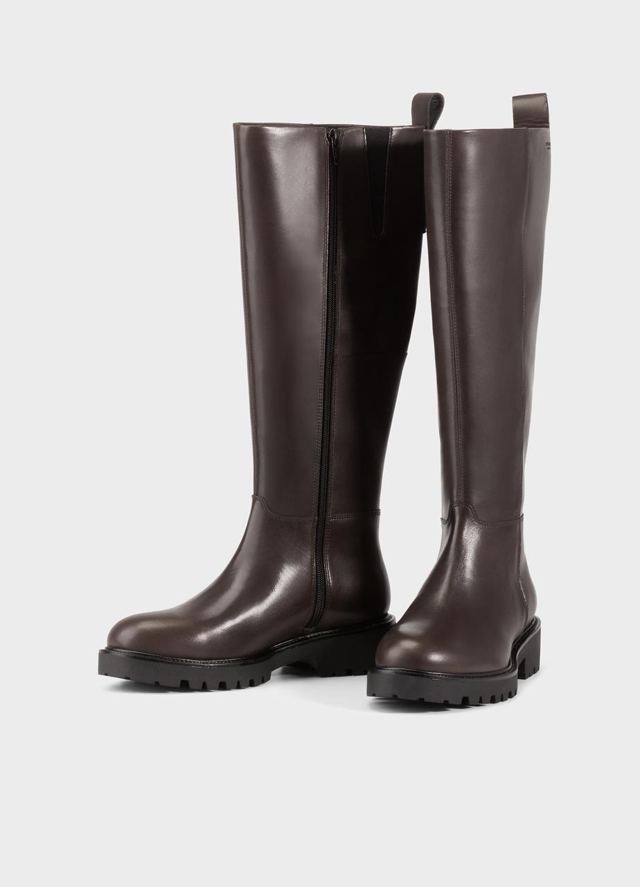 Kenova tall boots DARK BROWN LEATHER