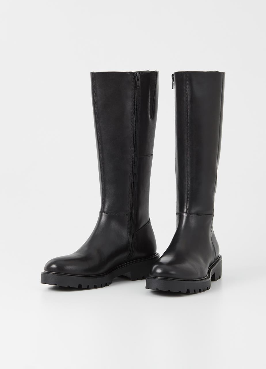 Kenova tall boots Black leather
