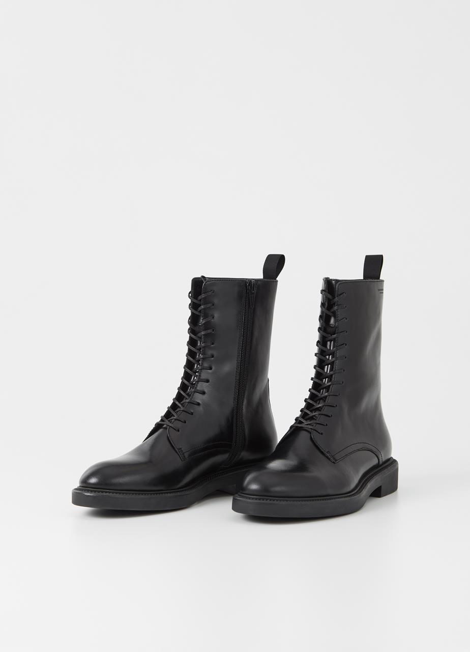 Alex w botas Preto couro