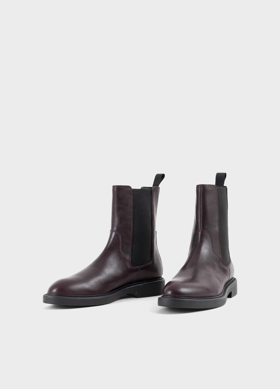 Alex w boots Dark Brown leather