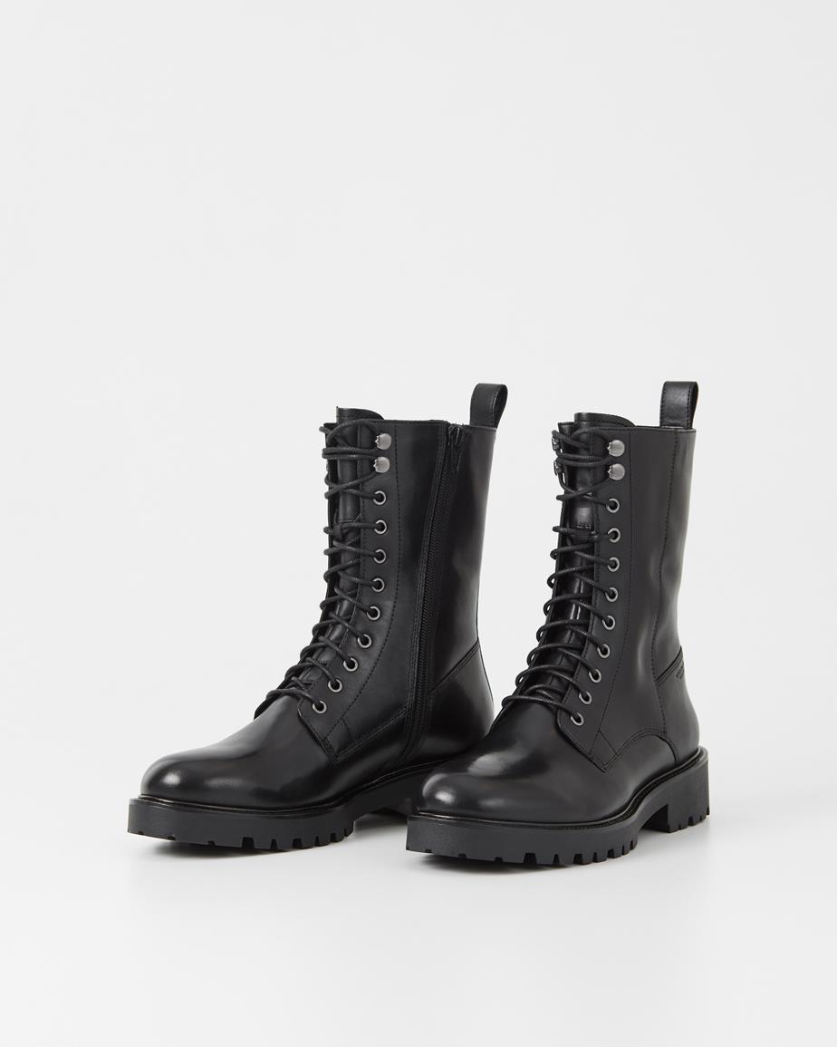 Kenova stiefel Schwarz, Leder