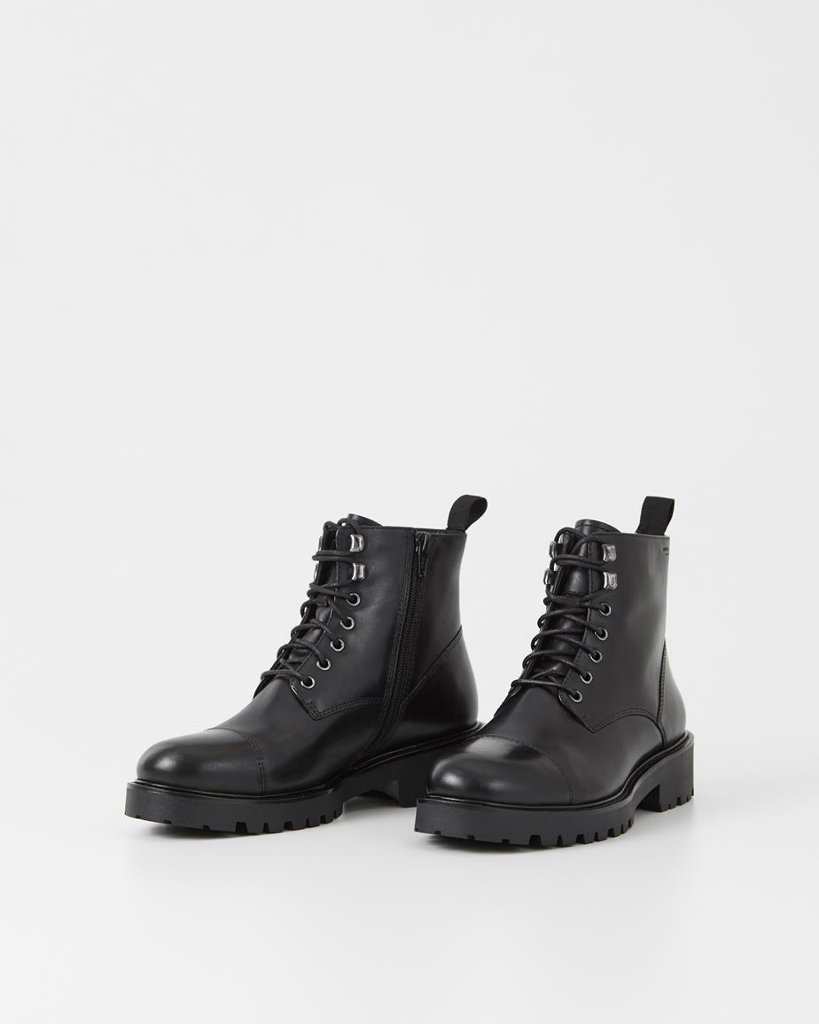 Kenova stiefel Schwarz, Leder