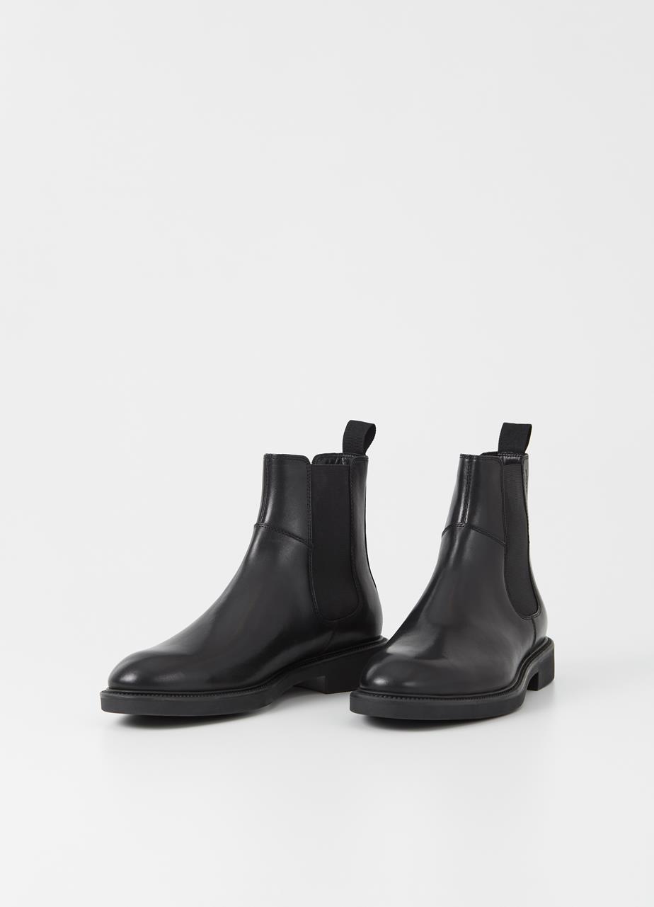 Alex m stiefel Schwarz, Leder