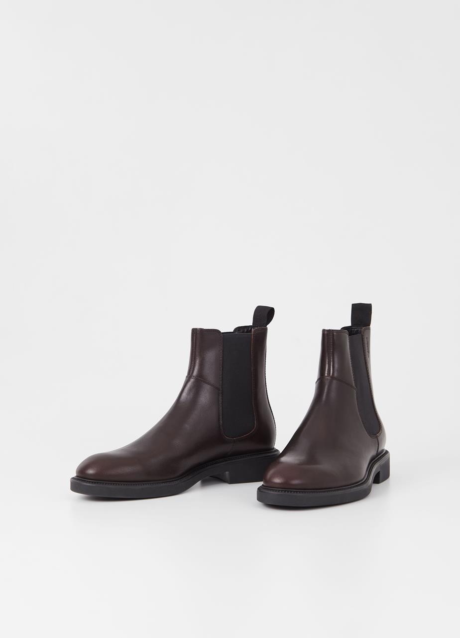 Alex m stiefel Dunkelbraun, Leder