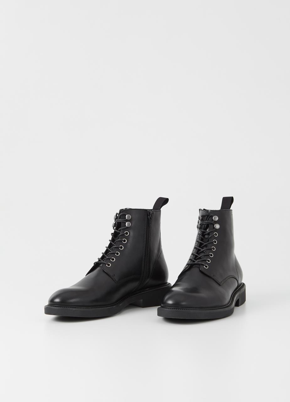 Alex m stiefel Schwarz, Leder
