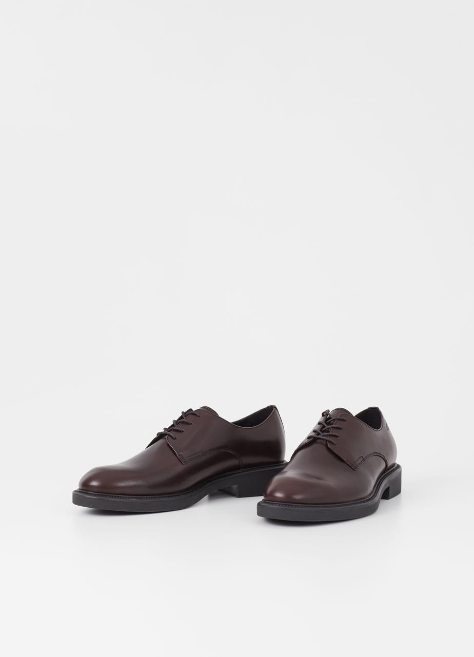 Alex m schuhe Dunkelbraun, Leder