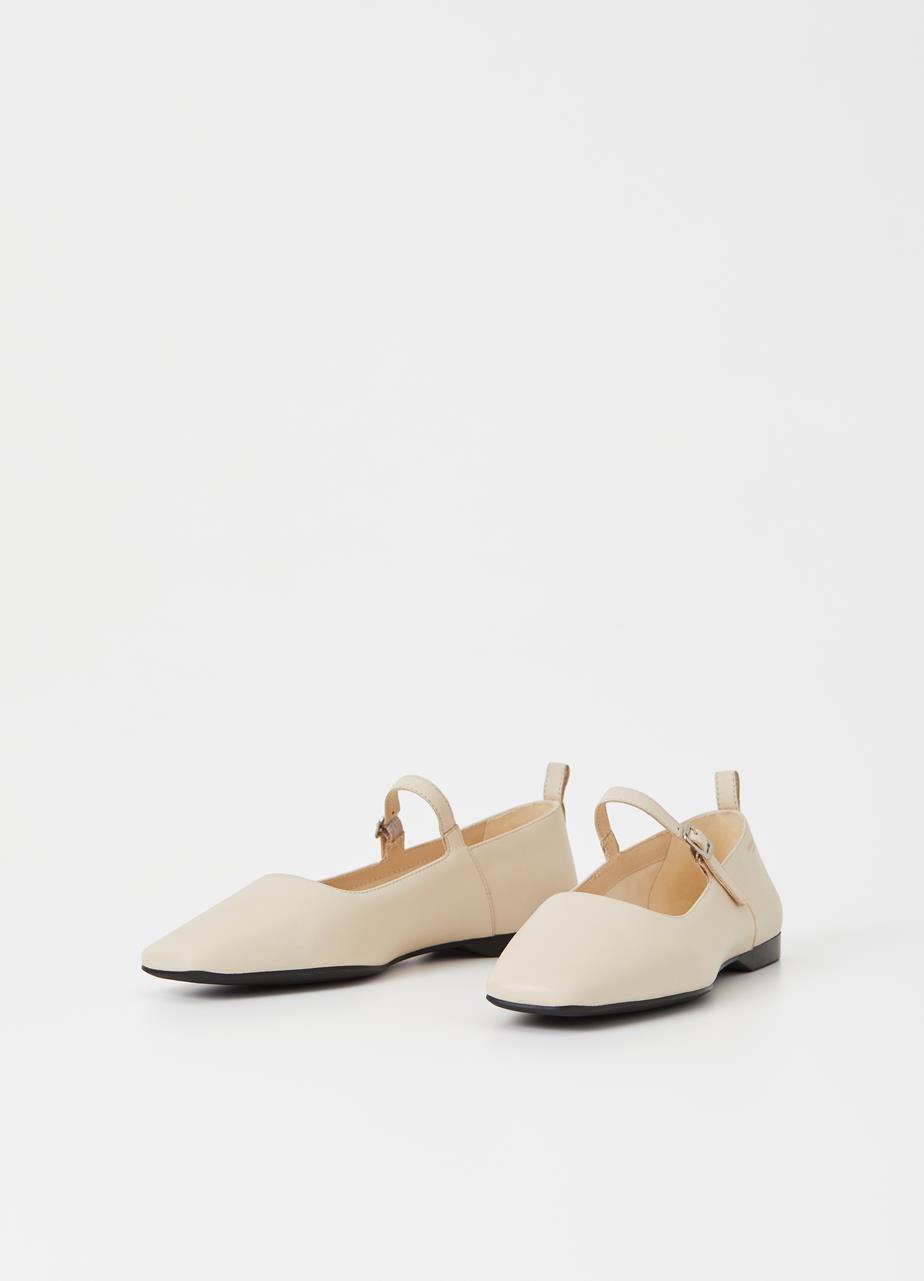 Delia schuhe Offwhite leder