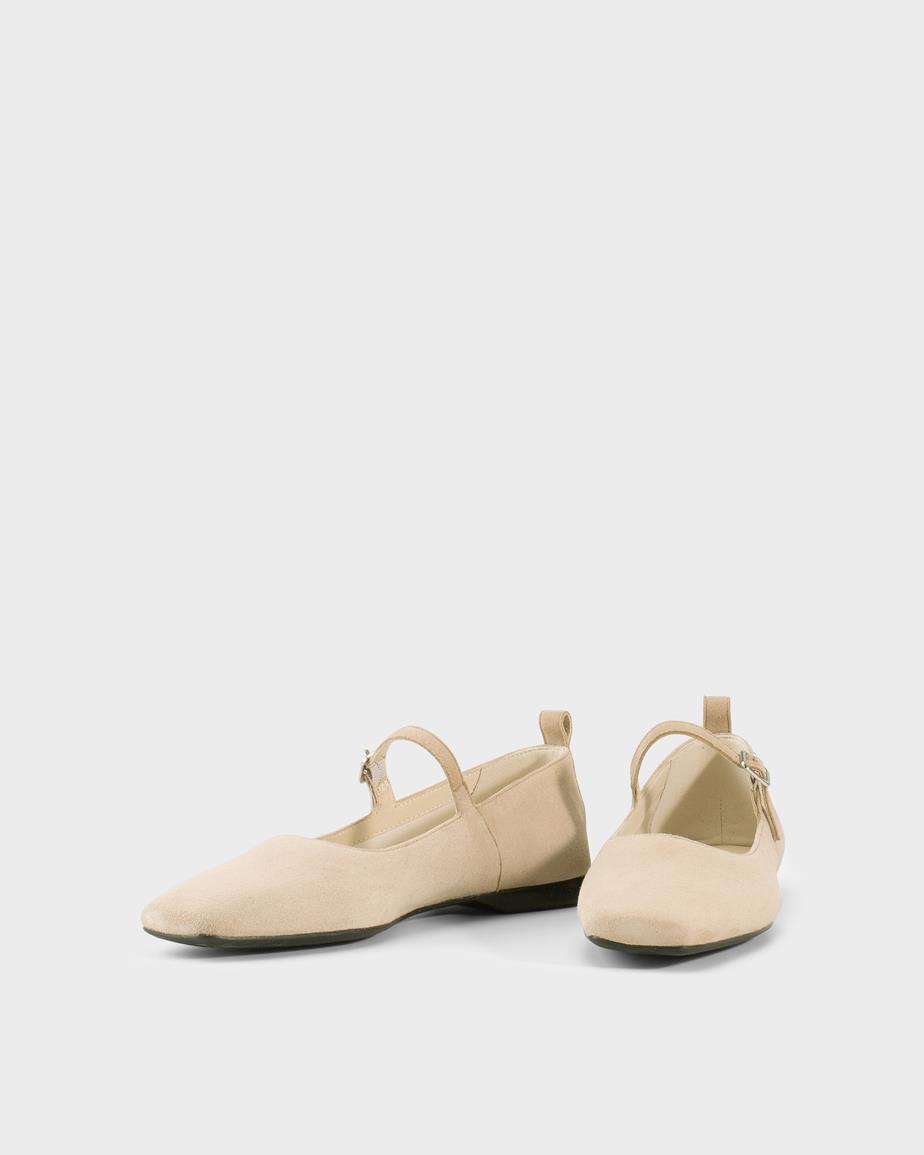 Delia ballerine Beige, Camoscio