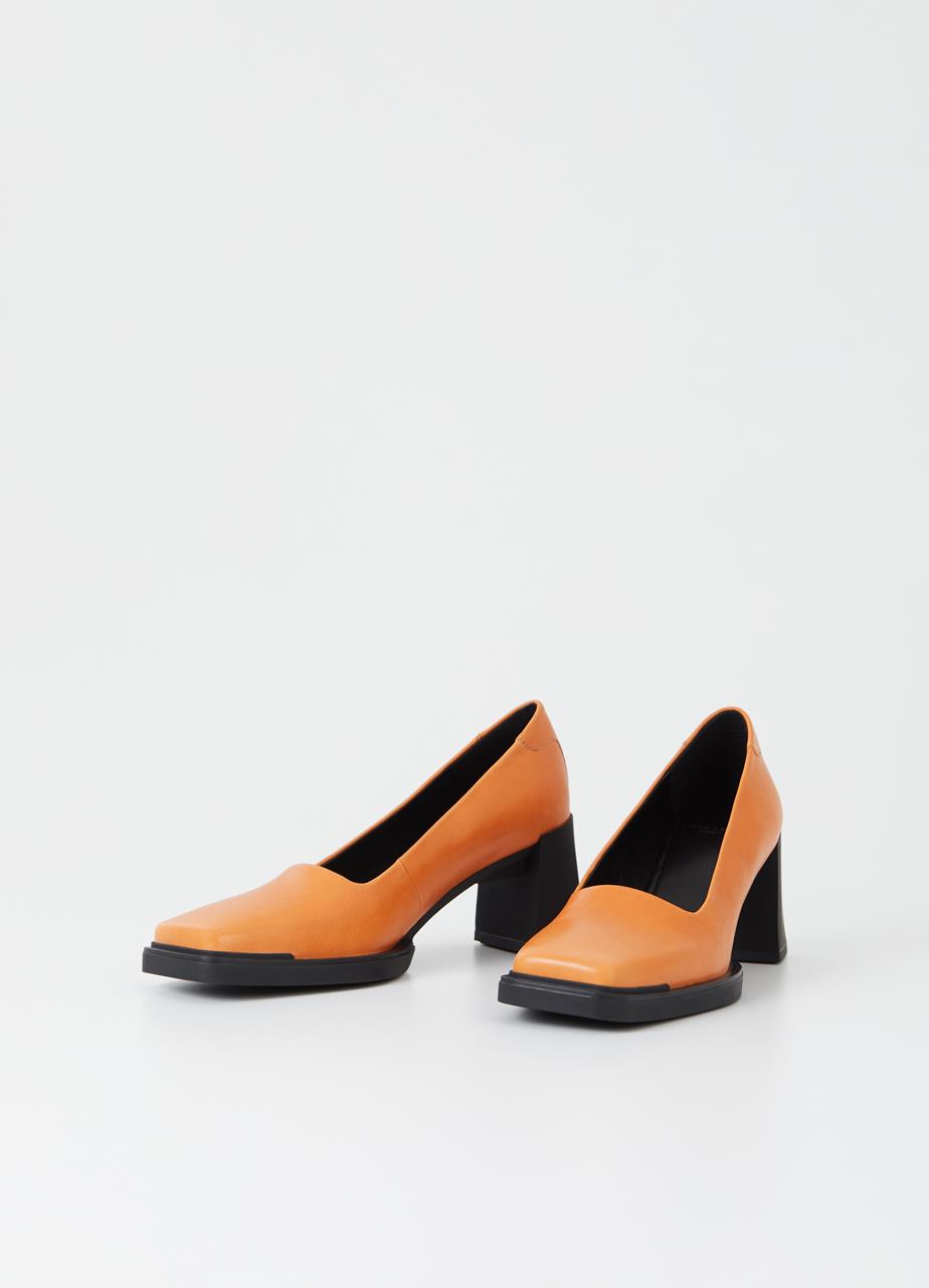 Edwina pumps Orange läder