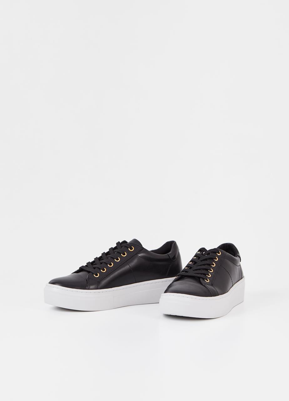 Zoe platform sneakers BLACK LEATHER