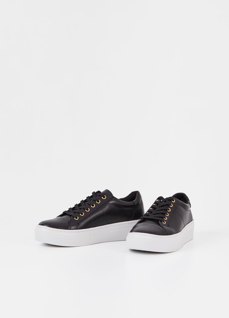 Zoe platform sneakers Svart läder