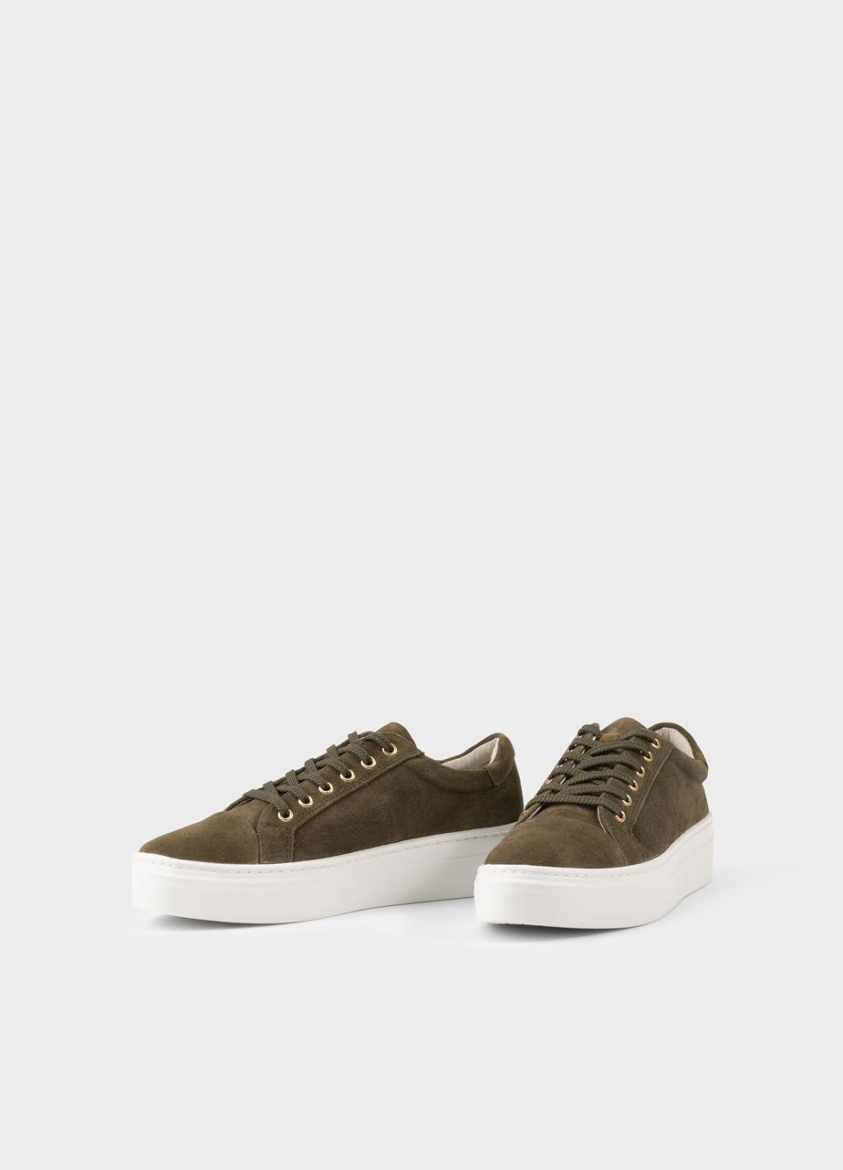 Zoe platform sneakers Green suede