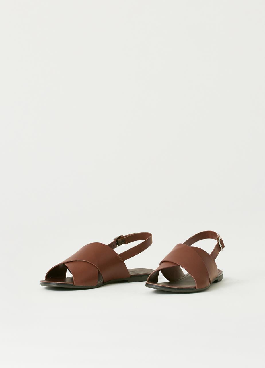 Tia sandals Brown leather