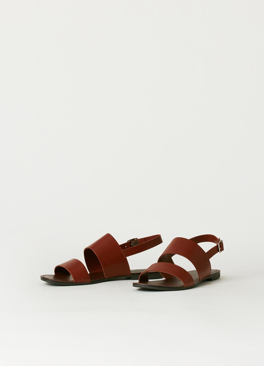 Tia sandals Brown leather