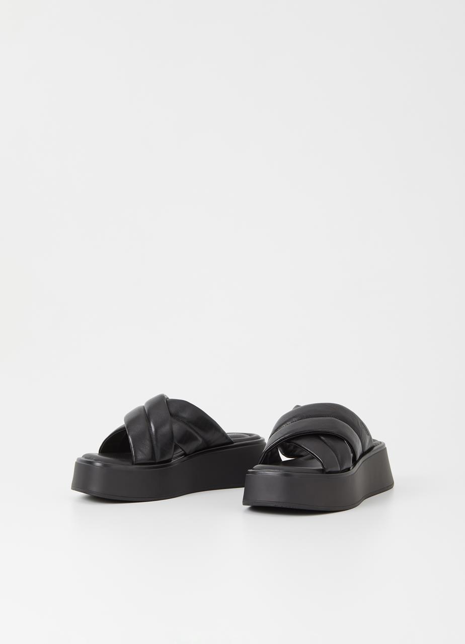 Courtney sandals Black leather