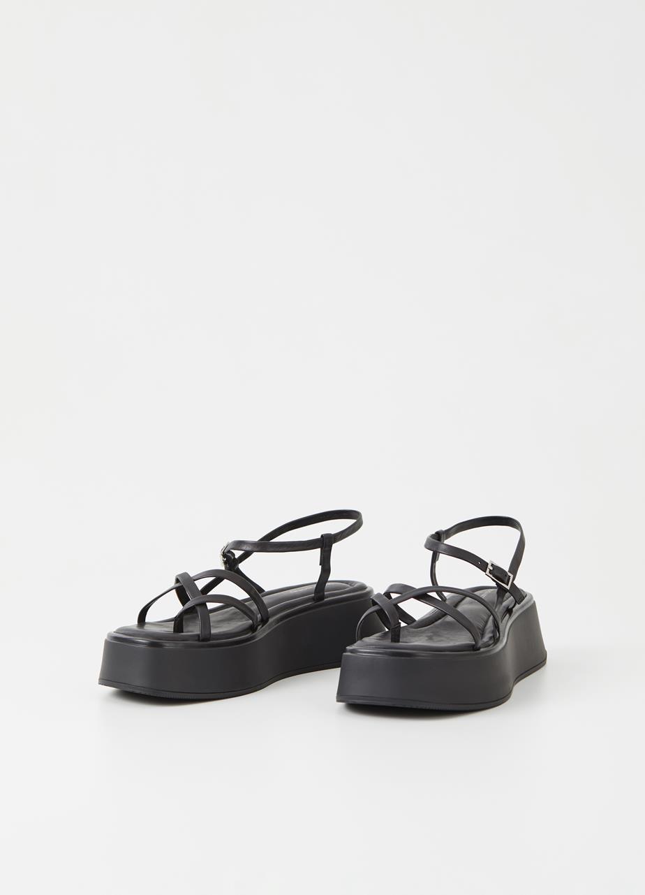 Courtney sandalen Zwart leer