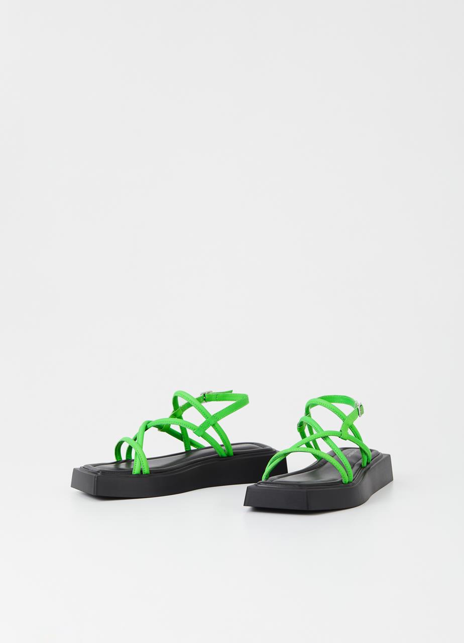Evy sandaler Grønn skinn