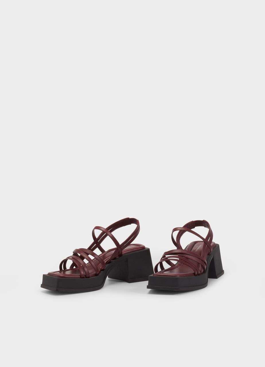 Hennie sandals Red leather