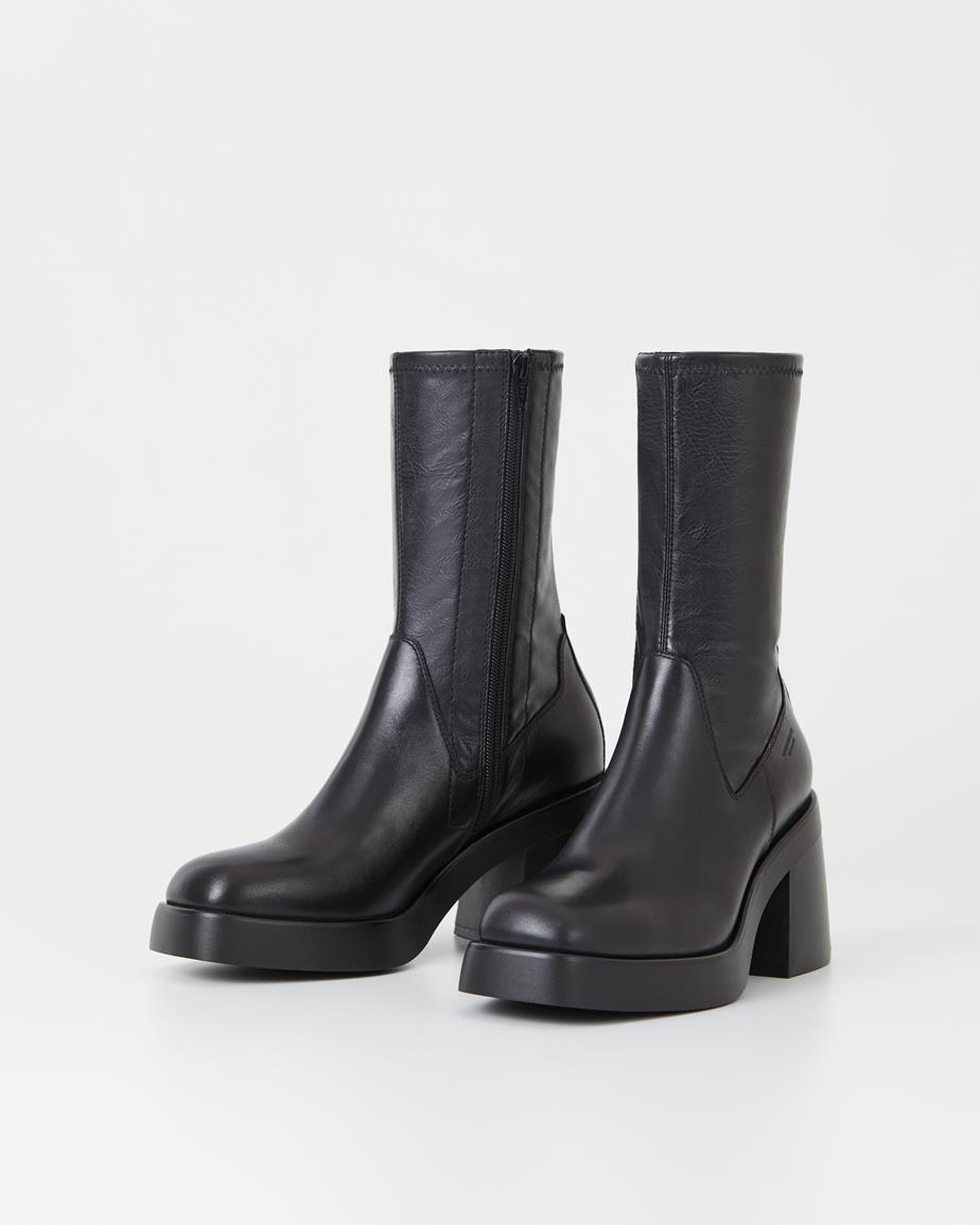 Brooke boots Black, Leather/Comb