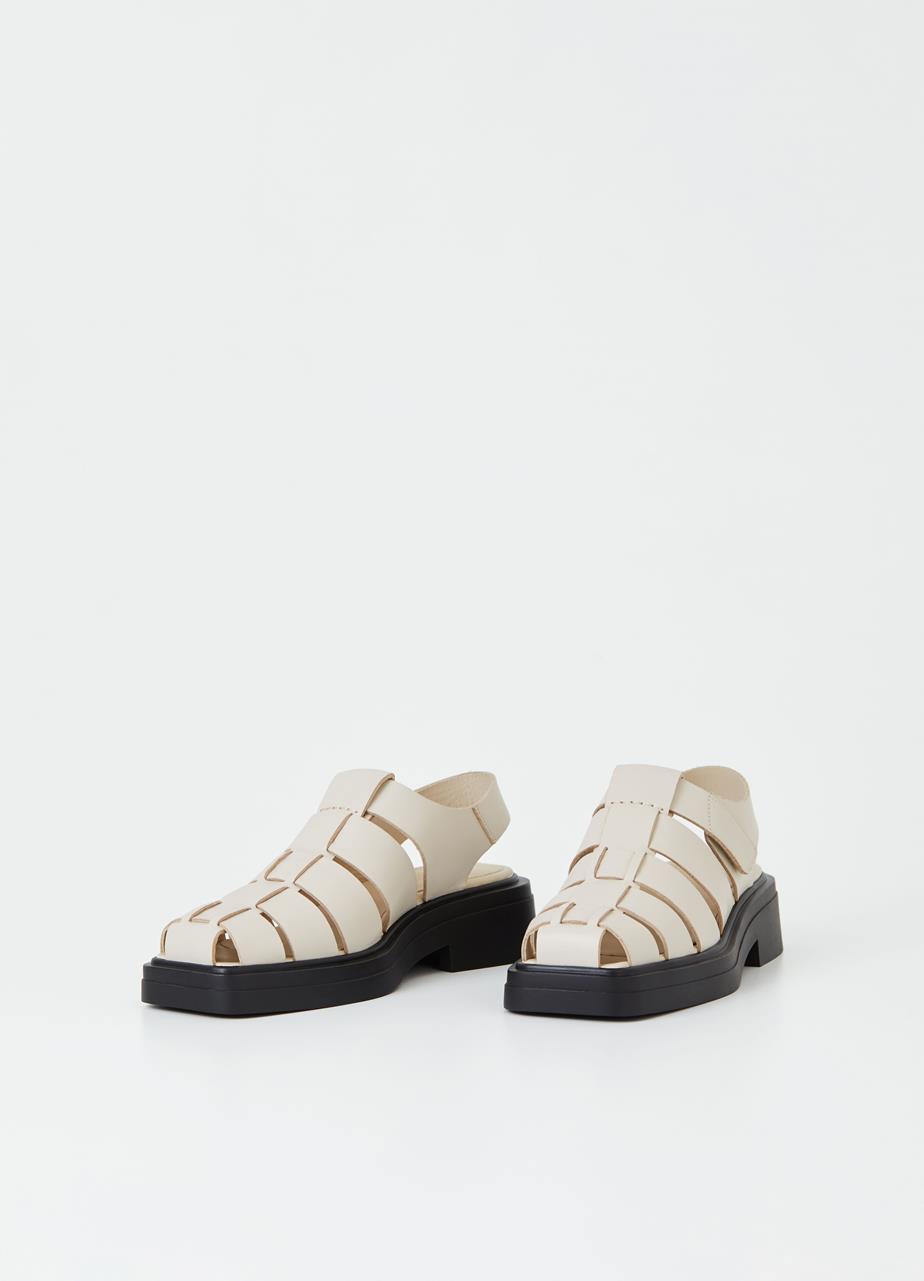 Eyra sandálias Off White couro