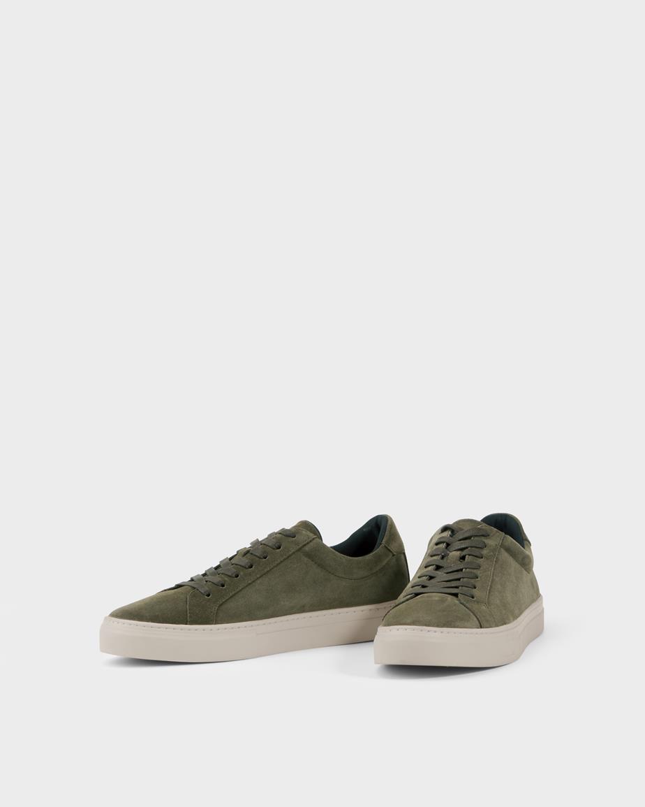 Paul 2.0 sneaker Dunkelgrün, Veloursleder