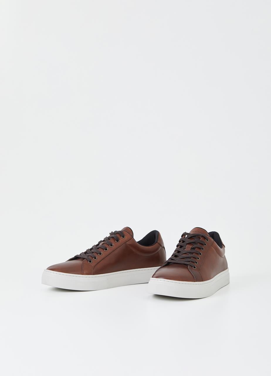 Paul 2.0 sneakers Bruin leer