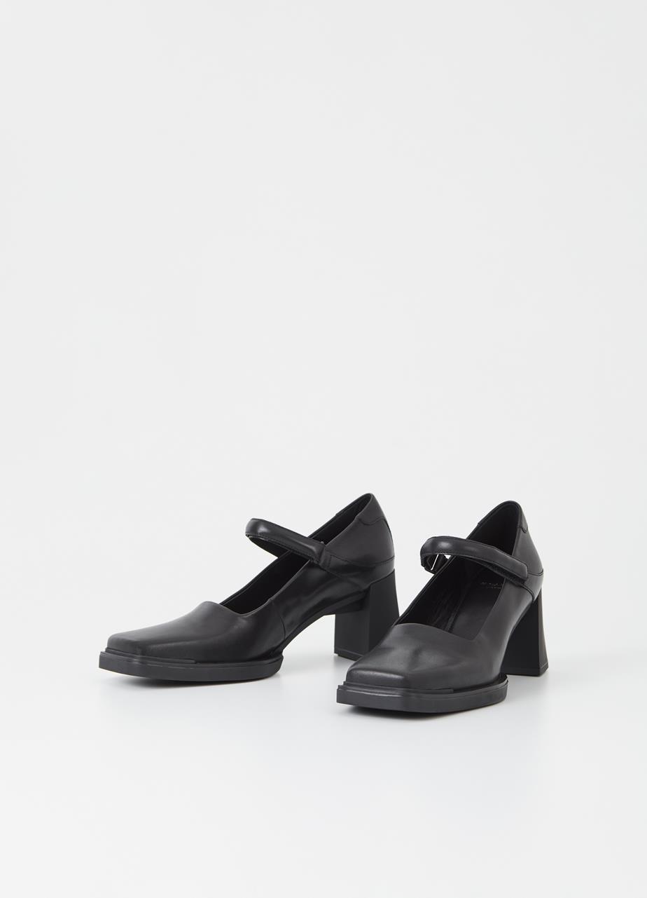 Edwina zapatos de tacón Negro cuero