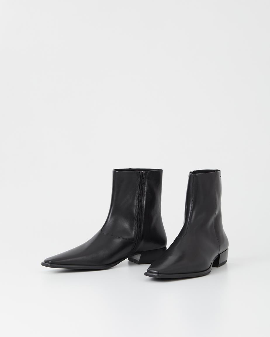 Nella stiefeletten Schwarzes, Leder