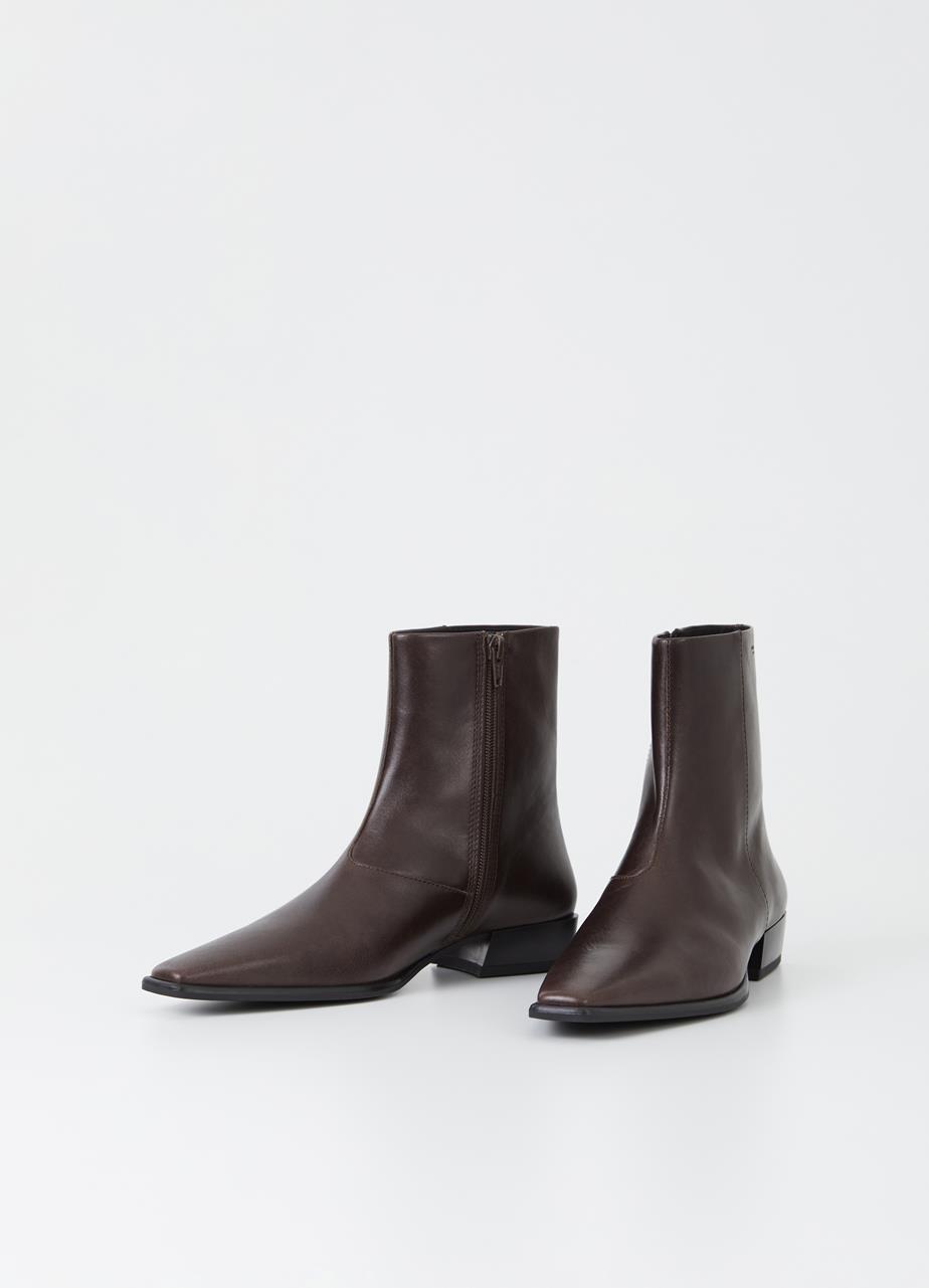 Nella boots Dark Brown leather