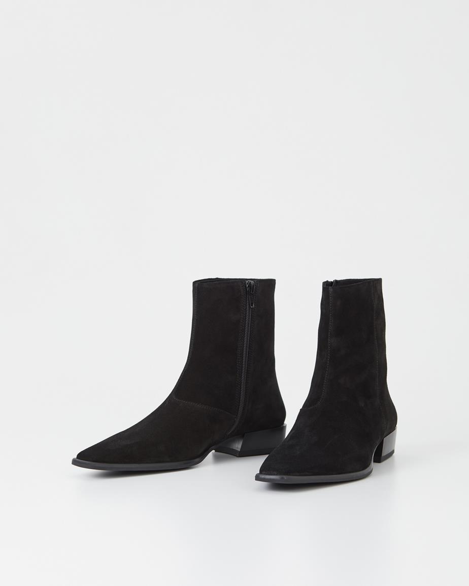 Nella stiefeletten Schwarzes, Veloursleder
