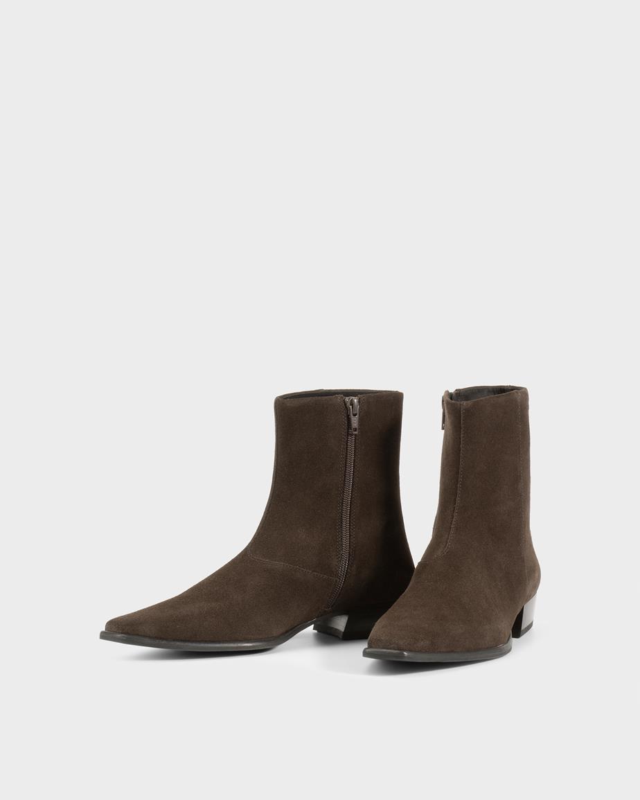 Nella stiefeletten Dunkelbraunes, Veloursleder